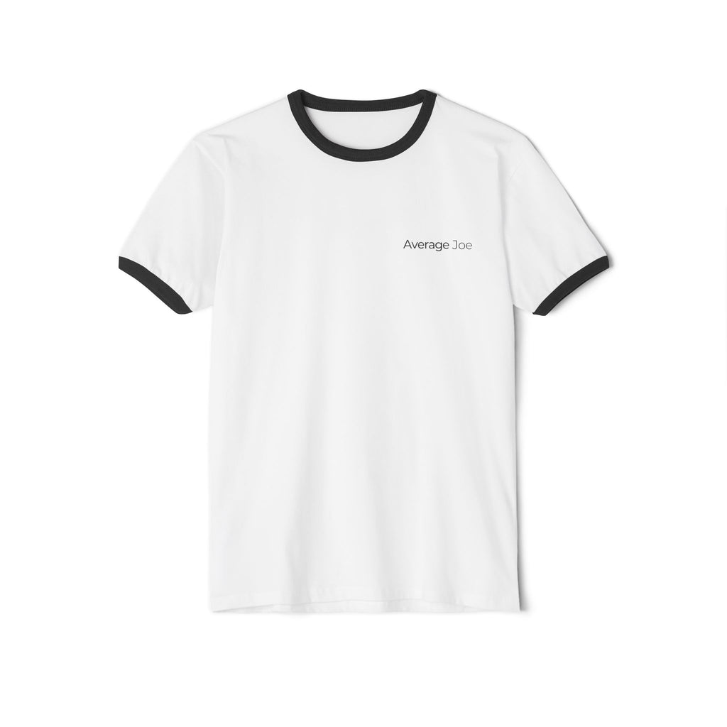Average Joe Ringer Tee | Retro Minimal Graphic T-Shirt