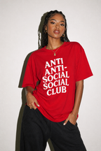 Anti Antisocial Social Club Tee — Graphic Statement T‑Shirt