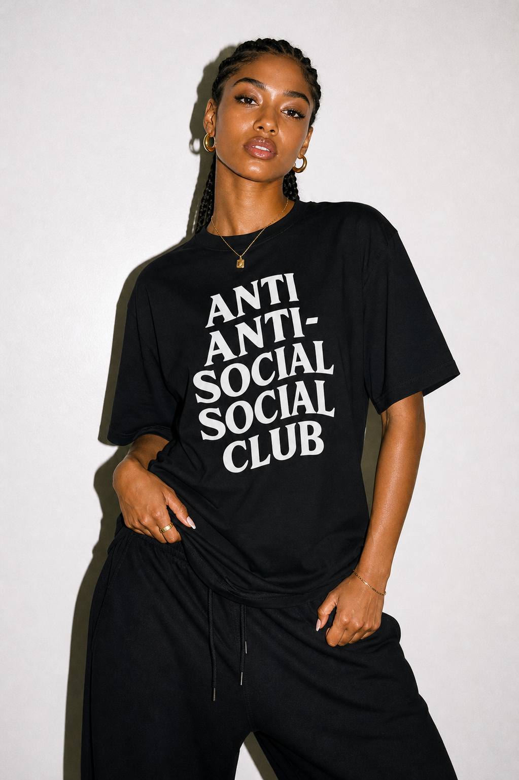 Anti Antisocial Social Club Tee — Graphic Statement T‑Shirt