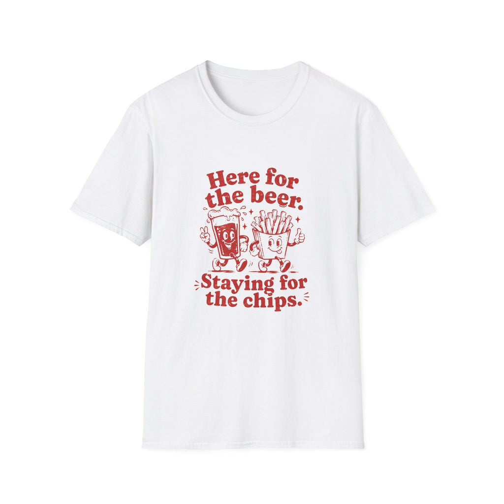 Beer & Chips Tee | Funny Party Graphic T-Shirt