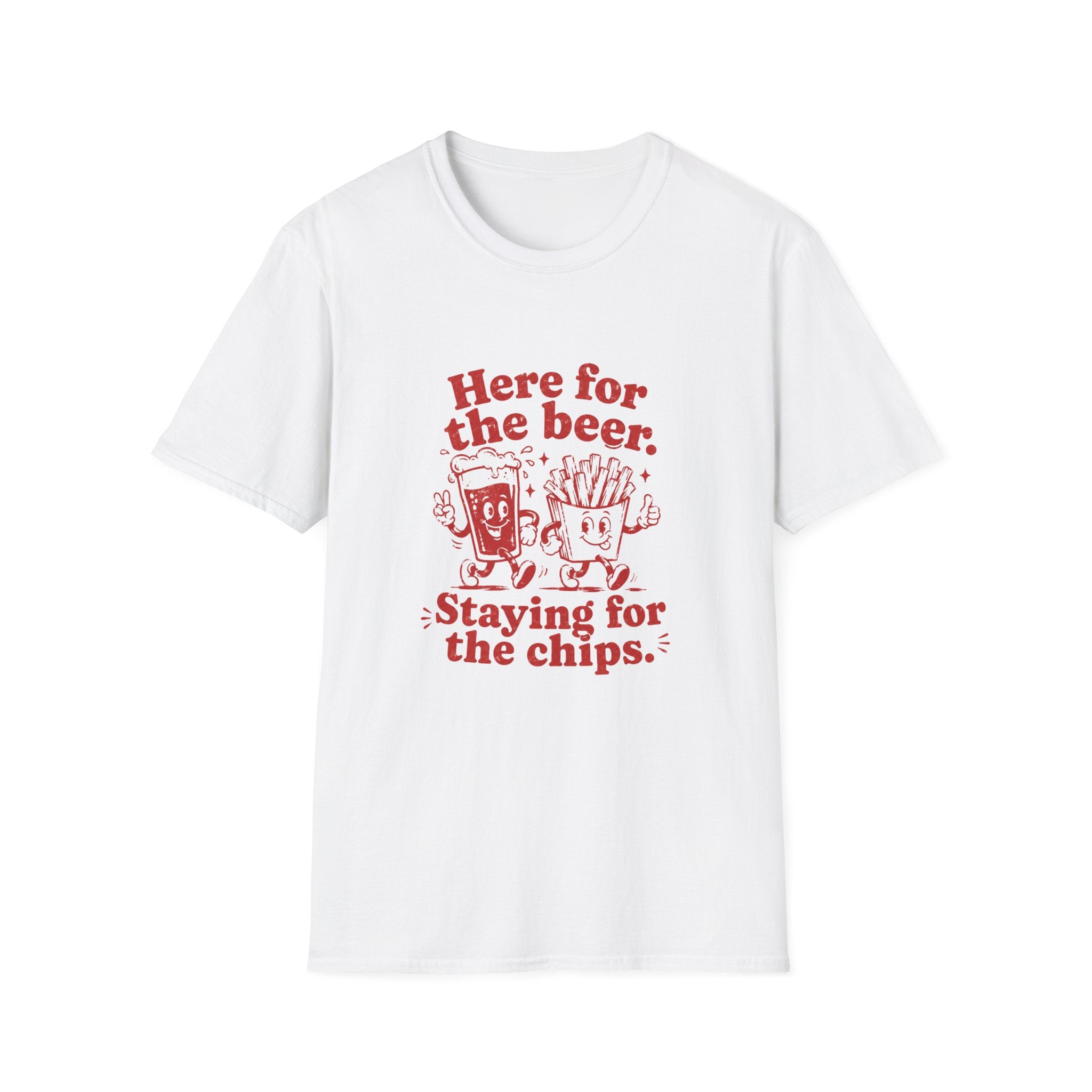 Beer & Chips Tee | Funny Party Graphic T-Shirt
